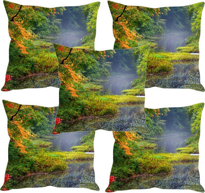 

Sleep Nature's Printed Cushions Cover(Pack of 5, 40.63 cm*40.63 cm, Multicolor)