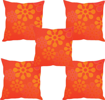 

Sleep Nature's Abstract Cushions Cover(Pack of 5, 30.63 cm*30.63 cm, Multicolor)