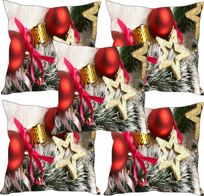 

Sleep Nature's Printed Cushions Cover(Pack of 5, 30.63 cm*30.63 cm, Multicolor)