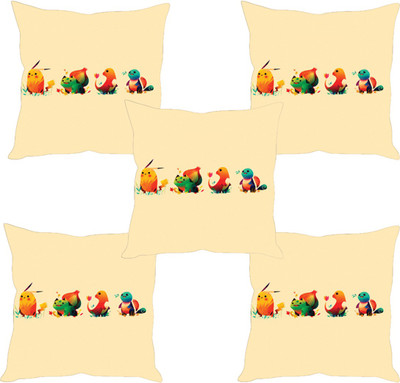 

Sleep Nature's Abstract Cushions Cover(Pack of 5, 30.63 cm*30.63 cm, Multicolor)