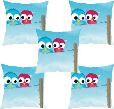 

Sleep Nature's Abstract Cushions Cover(Pack of 5, 40.63 cm*40.63 cm, Multicolor)