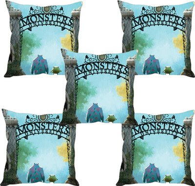 

Sleep Nature's Abstract Cushions Cover(Pack of 5, 30.63 cm*30.63 cm, Multicolor)