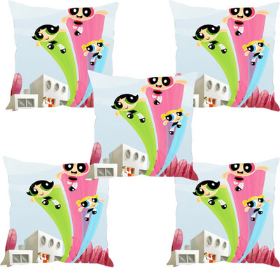 

Sleep Nature's Abstract Cushions Cover(Pack of 5, 30.63 cm*30.63 cm, Multicolor)