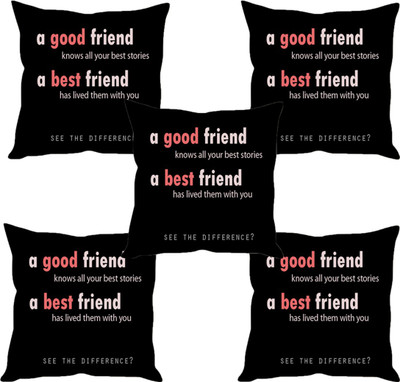 

Sleep Nature's Abstract Cushions Cover(Pack of 5, 30.63 cm*30.63 cm, Multicolor)