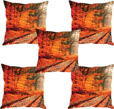 

Sleep Nature's Abstract Cushions Cover(Pack of 5, 40.63 cm*40.63 cm, Multicolor)