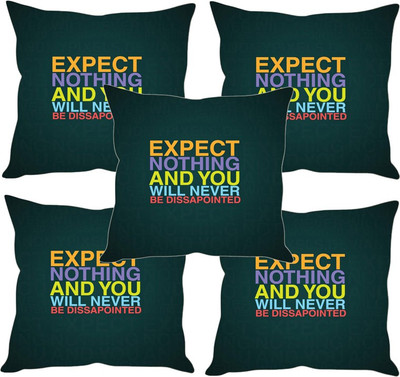 

Sleep Nature's Printed Cushions Cover(Pack of 5, 30.63 cm*30.63 cm, Multicolor)