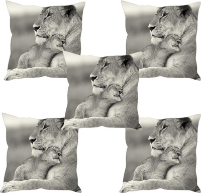 

Sleep Nature's Abstract Cushions Cover(Pack of 5, 30.63 cm*30.63 cm, Multicolor)