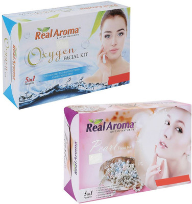 

Real Aroma Oxygen Pearl Facial Kit 740 g(Set of 2)