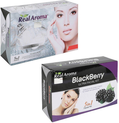 

Real Aroma Silver Blackberry Facial Kit 740 g(Set of 2)