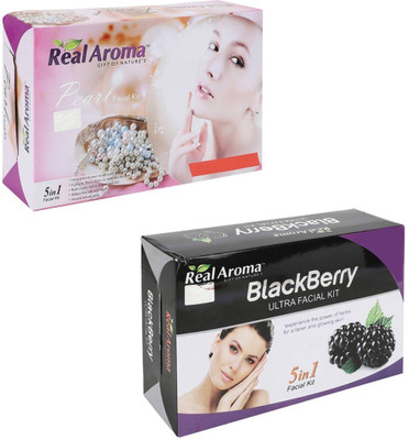 

Real Aroma Blackberry Pearl Facial Kit 740 g(Set of 2)