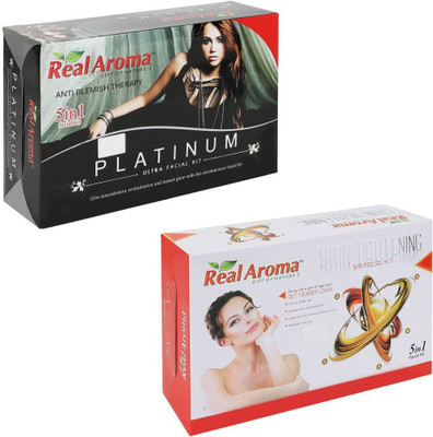 

Real Aroma Platinum Shin Tightning Facial Kit 740 g(Set of 2)