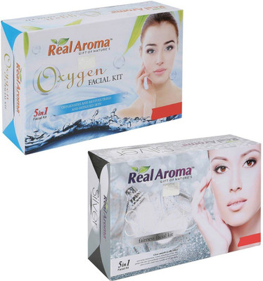 

Real Aroma Oxygen Silver Facial Kit 740 g(Set of 2)
