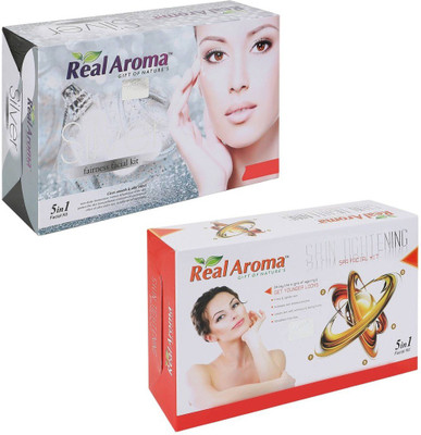 

Real Aroma Silver Shin Tightning Facial Kit 740 g(Set of 2)