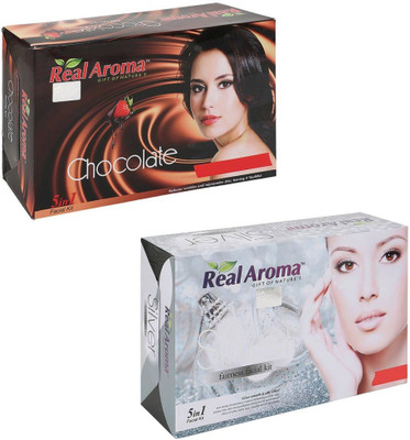 

Real Aroma Chocolate Silver Facial Kit 740 g(Set of 2)