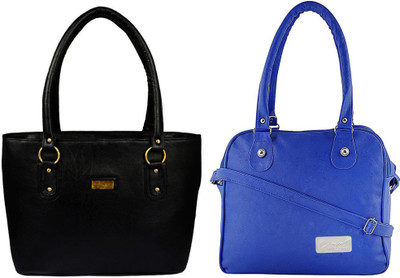 

Vera Stayle Hand-held Bag(Black, Blue)