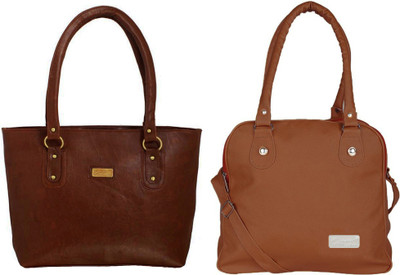 

Vera stayle Hand-held Bag(Brown)
