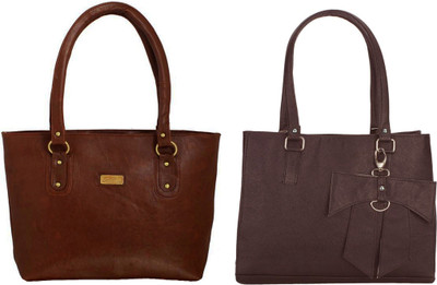 

Vera Stayle Hand-held Bag(Brown)