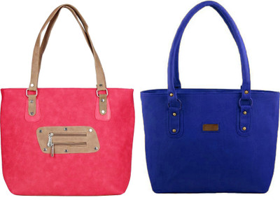 

Vera stayle Hand-held Bag(Pink, Blue), Blue;pink