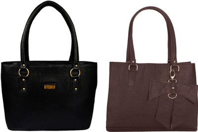 

Vera Stayle Messenger Bag(Black, Brown)