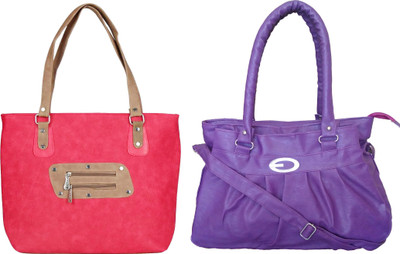 

Vera stayle Hand-held Bag(Pink, Purple)