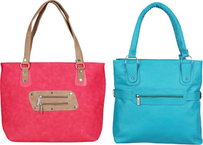 

Vera stayle Hand-held Bag(Pink, Blue), Blue;pink