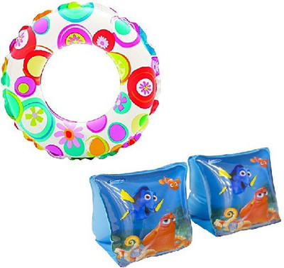 85 OFF on SYNDICATE Combo Of Swimming Tube Swim Full Arm Bands