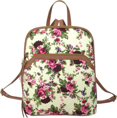 

munai's creation 13 inch Laptop Backpack(Multicolor), Brown