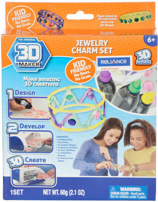 

4M 3D Maker Mega Theme Pack Jewelry Charm(Multicolor)