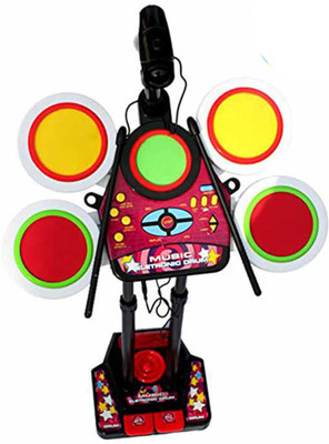 

Smiles Creation Junior light & Music Drum Set for Your Kids Toys for Kids(Multicolor)