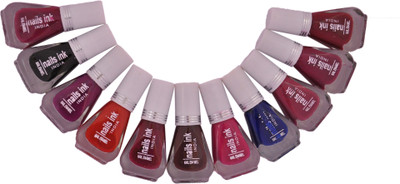 nails ink matte1 RED(Pack of 12)
