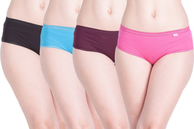 Lux Touch Women Hipster Multicolor Panty(Pack of 4)