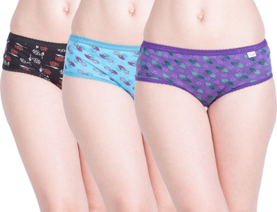 Lux Touch Women Hipster Multicolor Panty(Pack of 3)