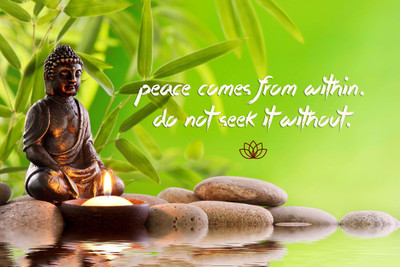 

Gautam Buddha Inspirational Quote - "Peace comes from within Do not seek it without" - Premium Quality Large Poster Paper Print(34 inch X 24 inch, Rolled)