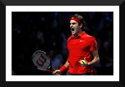 

Spirit Of Sports - Tennis Legend Roger Federer - Motiational Poster - Premium Quality Framed Poster (12 x 17 inches) For Gym, Home Or Office Paper Print(17 inch X 12 inch, Framed)