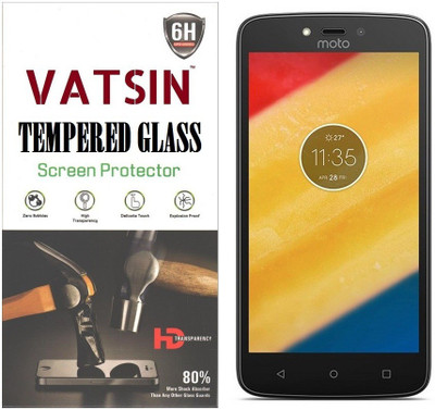 Vatsin Tempered Glass Guard for Motorola Moto C Plus(Pack of 1)