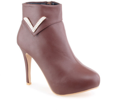 

Shuz Touch Boots For Women(Brown, Coffee