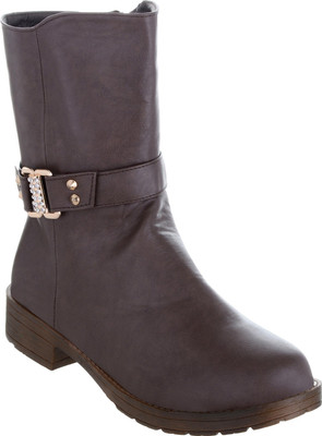 

Shuz Touch Boots For Women(Brown, Coffee