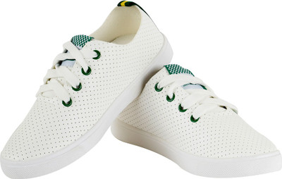 

Go India Store Sneakers For Women(White, Green