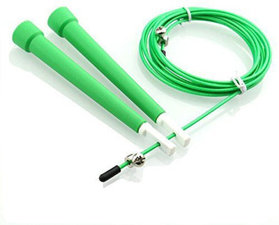 

Solutions24x7 Good Quality Green Adjustable Speed Cable Wire Jump Rope. Speed Skipping Rope(Green, Length: 813 cm)