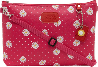 

Esbeda Women Casual Pink Nylon Sling Bag