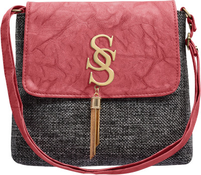 

tap fashion Women Casual Pink PU Sling Bag