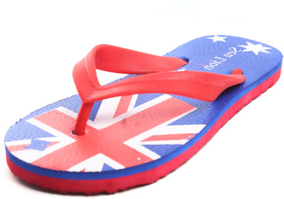 Sea Lion Flip Flops, Blue::red::white