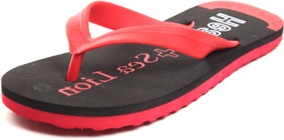 

Sea Lion Flip Flops, Black::red