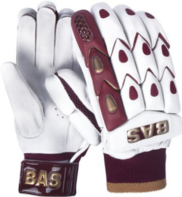 

BAS Bow 2020 Batting Gloves (Men, White), White/maroon