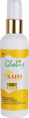 

Globus Sunscreen Lotion With Fairness - SPF 50 PA+++(100 ml)