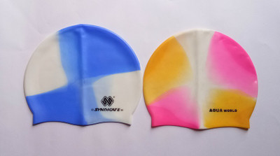 Syndicate Sports JKHJKJ Swimming Cap(Blue, Pack of 2), Blue;pink