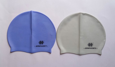 

Syndicate Sports YGJHHJMG Swimming Cap(Blue, Pack of 2), Blue;silver