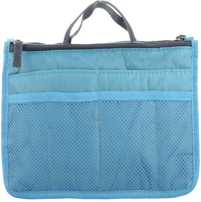 

ShopAis MultiPocket Hand Bag Storage Organizer Stylish Trendy(Blue)