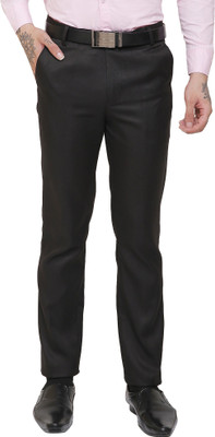 AD & AV Slim Fit Men Black Trousers