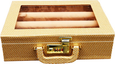 Satisfaction Walnut to store bangles Vanity Box(golden)